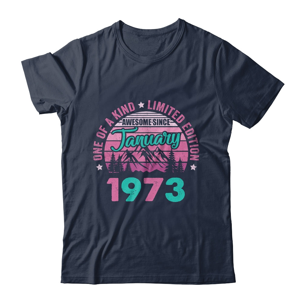 50 Years Old Awesome Since January 1973 50th Birthday Women Shirt & Tank Top | siriusteestore