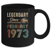 50 Years Old Legendary Since February 1973 50th Birthday Mug | siriusteestore