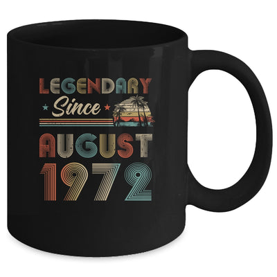 50th Birthday 50 Years Old Legendary Since August 1972 Mug | siriusteestore