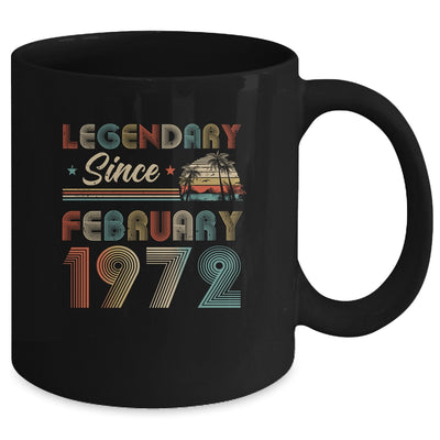 50th Birthday 50 Years Old Legendary Since February 1972 Mug | siriusteestore