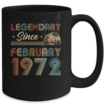 50th Birthday 50 Years Old Legendary Since February 1972 Mug | siriusteestore
