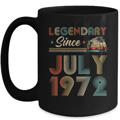 50th Birthday 50 Years Old Legendary Since July 1972 Mug | siriusteestore