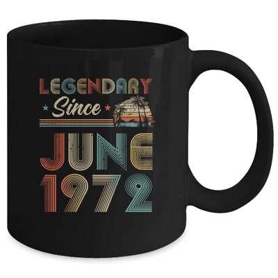 50th Birthday 50 Years Old Legendary Since June 1972 Mug | siriusteestore