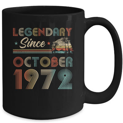 50th Birthday 50 Years Old Legendary Since October 1972 Mug | siriusteestore
