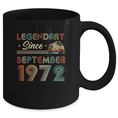 50th Birthday 50 Years Old Legendary Since September 1972 Mug | siriusteestore