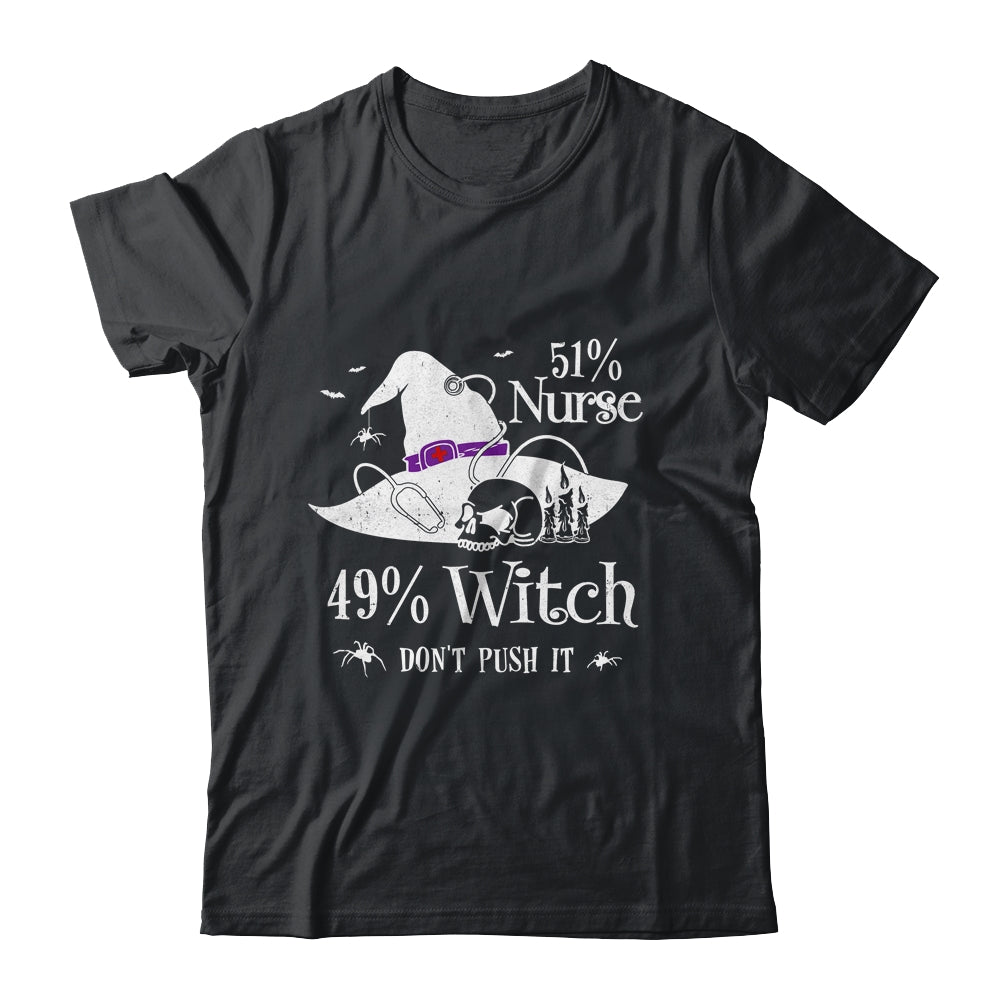 51 Nurse 49 Witch Funny Halloween Nurse Shirt & Hoodie | siriusteestore