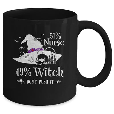 51 Nurse 49 Witch Funny Halloween Nurse Mug | siriusteestore