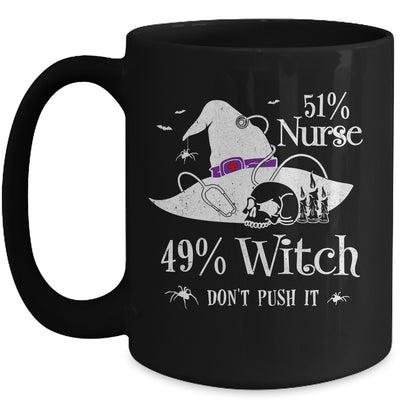 51 Nurse 49 Witch Funny Halloween Nurse Mug | siriusteestore