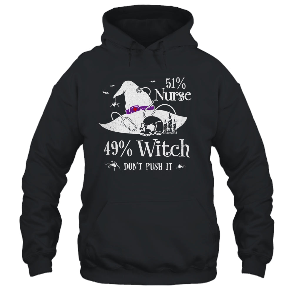 51 Nurse 49 Witch Funny Halloween Nurse Shirt & Hoodie | siriusteestore