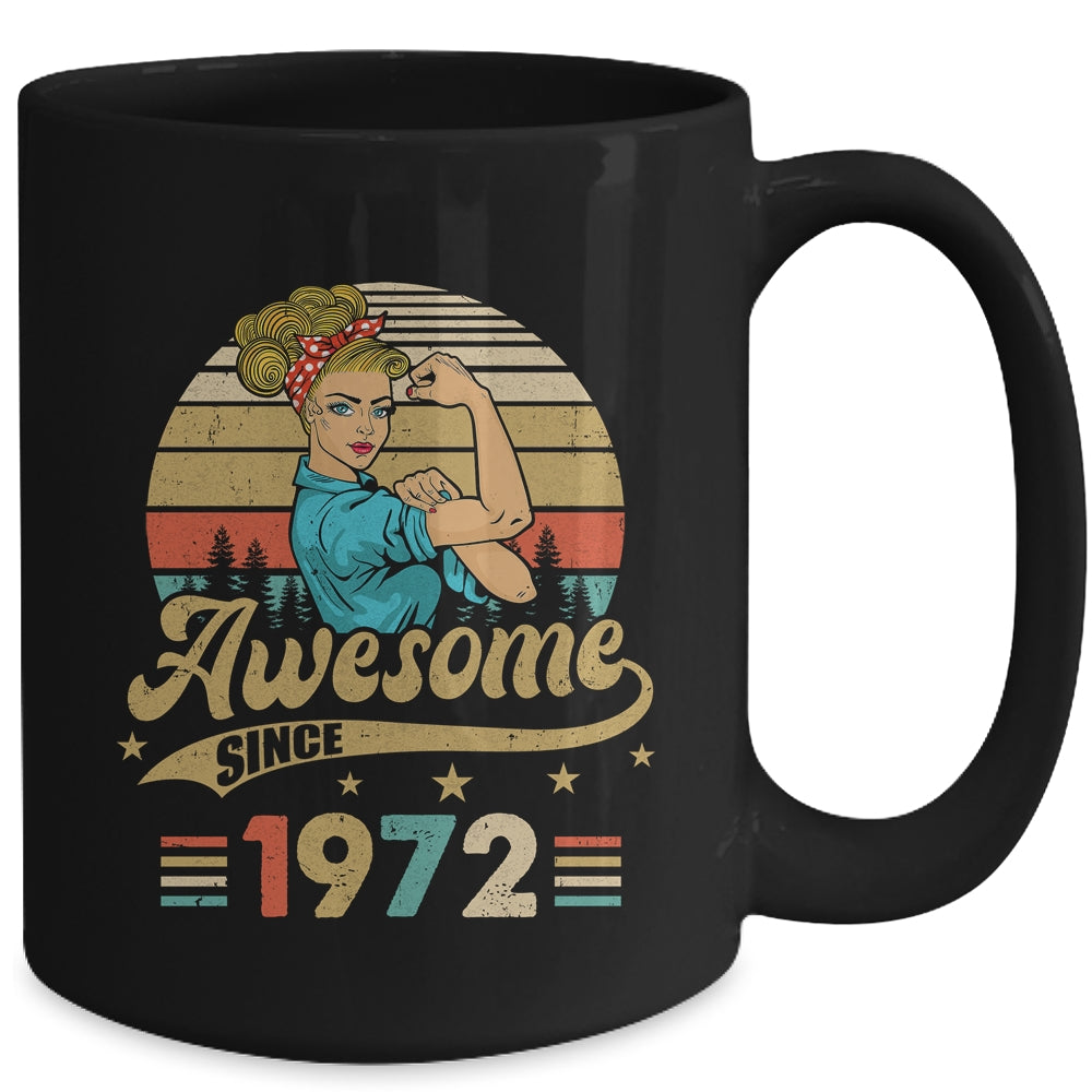 51 Year Old Awesome Since 1972 51st Birthday Women Mug | siriusteestore