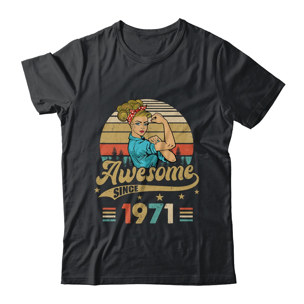 52 Year Old Awesome Since 1971 52nd Birthday Women Shirt & Tank Top | siriusteestore