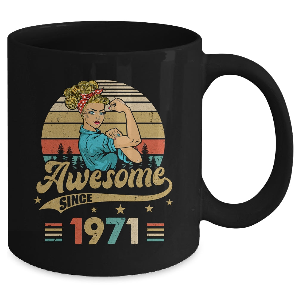 52 Year Old Awesome Since 1971 52nd Birthday Women Mug | siriusteestore