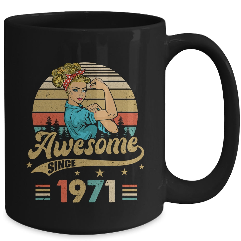52 Year Old Awesome Since 1971 52nd Birthday Women Mug | siriusteestore