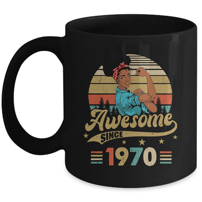 53 Year Old Awesome Since 1970 53rd Birthday Black Women Mug | siriusteestore