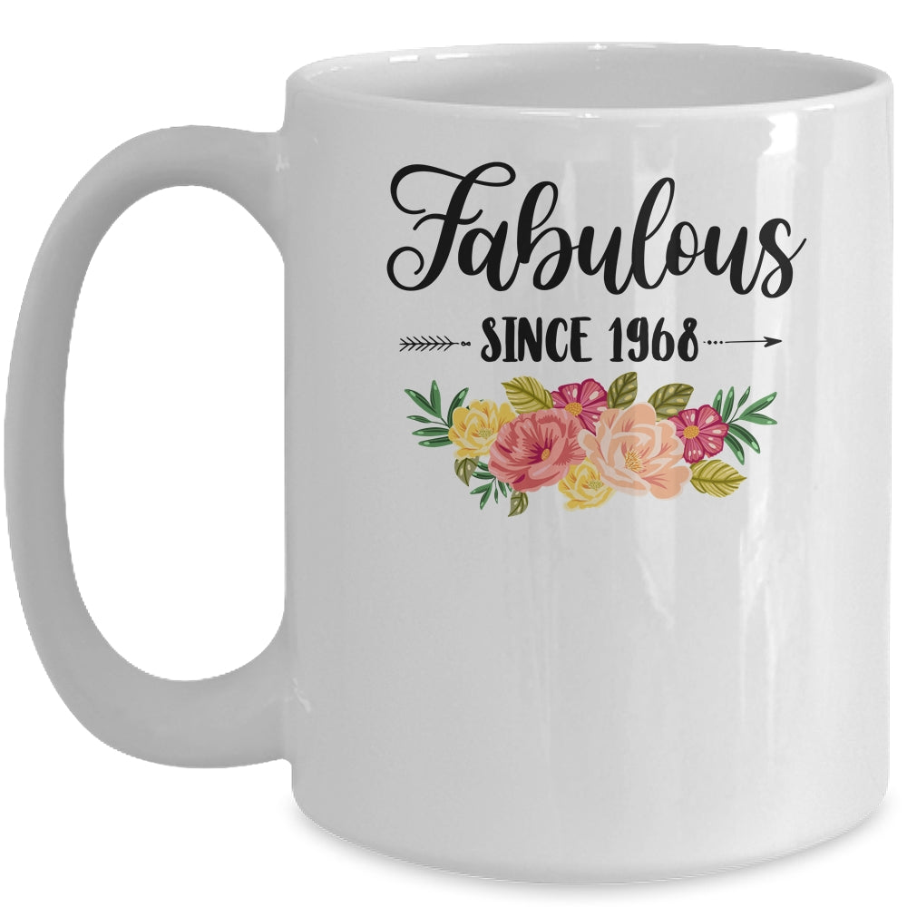 53th Birthday Gifts Women 53 Year Old Fabulous Since 1968 Mug | siriusteestore