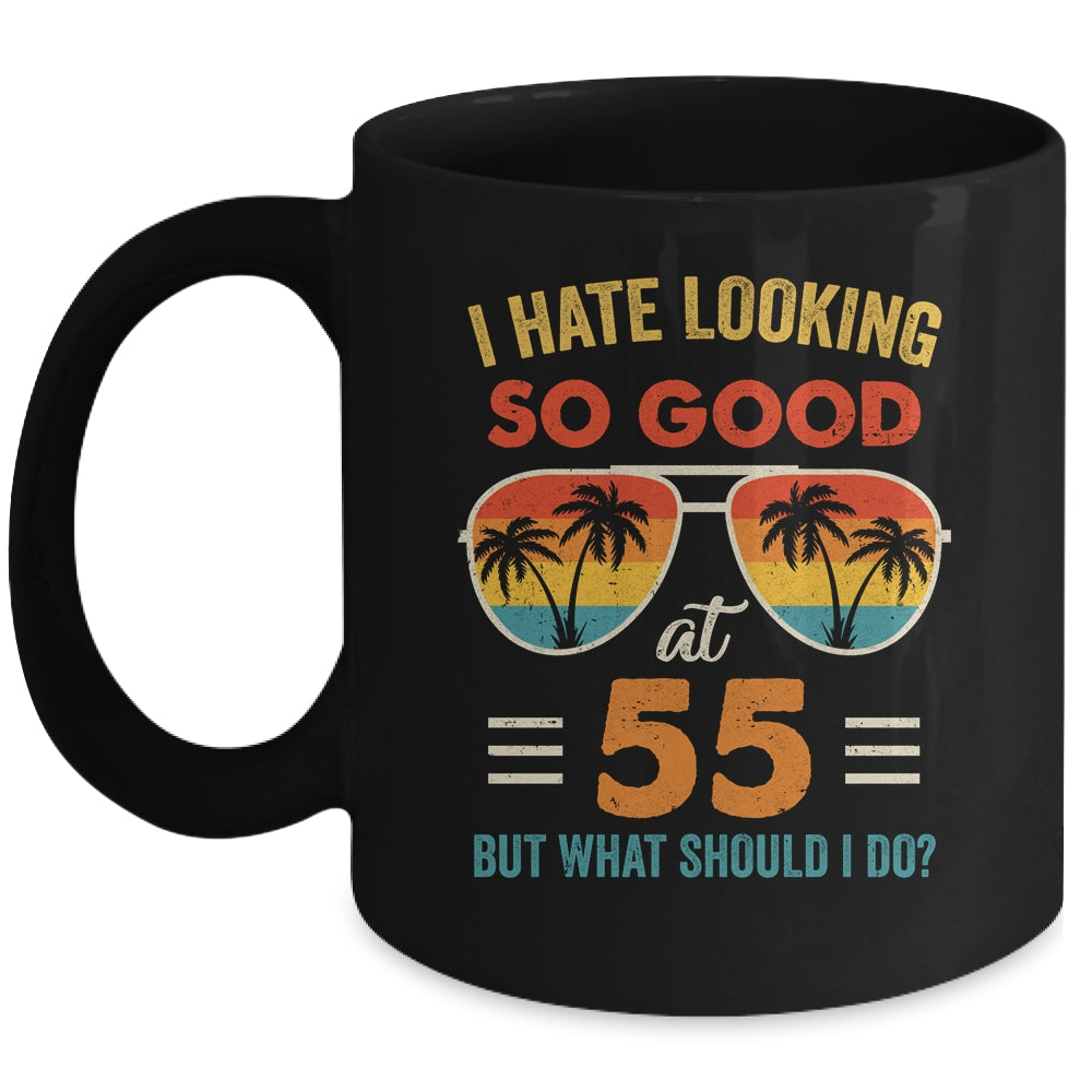 55 Birthday For Men Women 55th Anniversary For Him Her Mug | siriusteestore