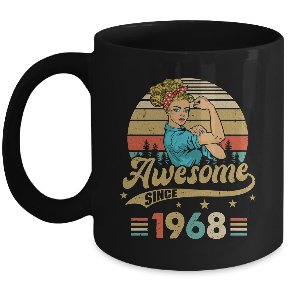 55 Year Old Awesome Since 1968 55th Birthday Women Mug | siriusteestore