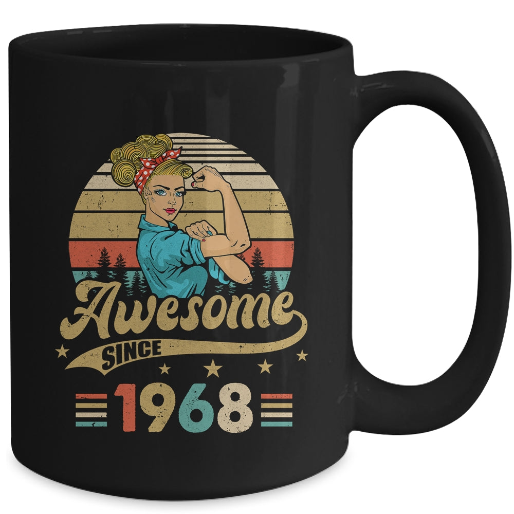 55 Year Old Awesome Since 1968 55th Birthday Women Mug | siriusteestore