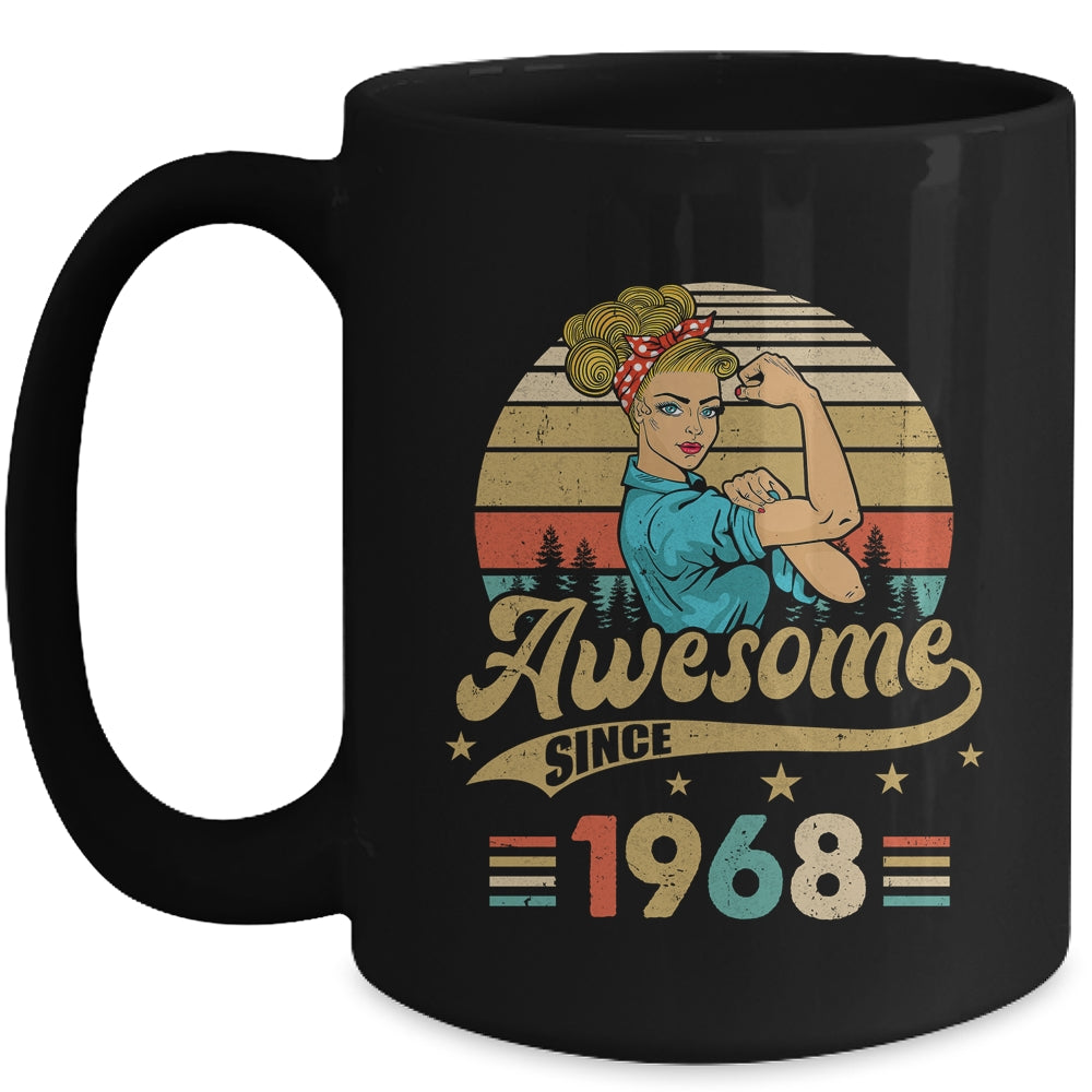 55 Year Old Awesome Since 1968 55th Birthday Women Mug | siriusteestore