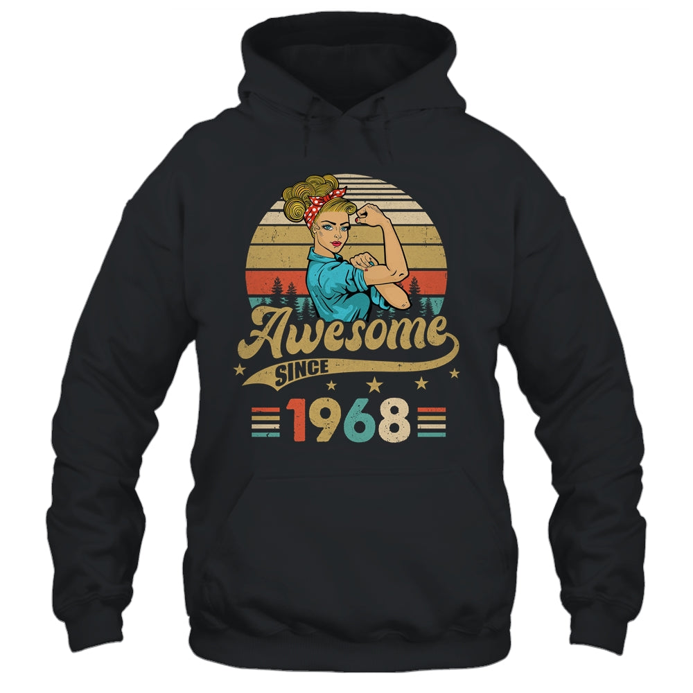 55 Year Old Awesome Since 1968 55th Birthday Women Shirt & Tank Top | siriusteestore