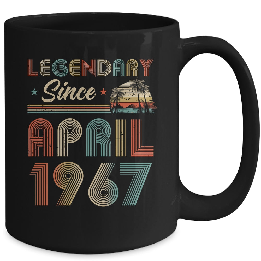 55th Birthday 55 Years Old Legendary Since April 1967 Mug | siriusteestore