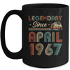 55th Birthday 55 Years Old Legendary Since April 1967 Mug | siriusteestore