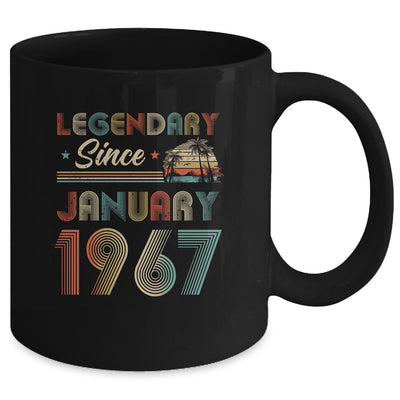 55th Birthday 55 Years Old Legendary Since January 1967 Mug | siriusteestore