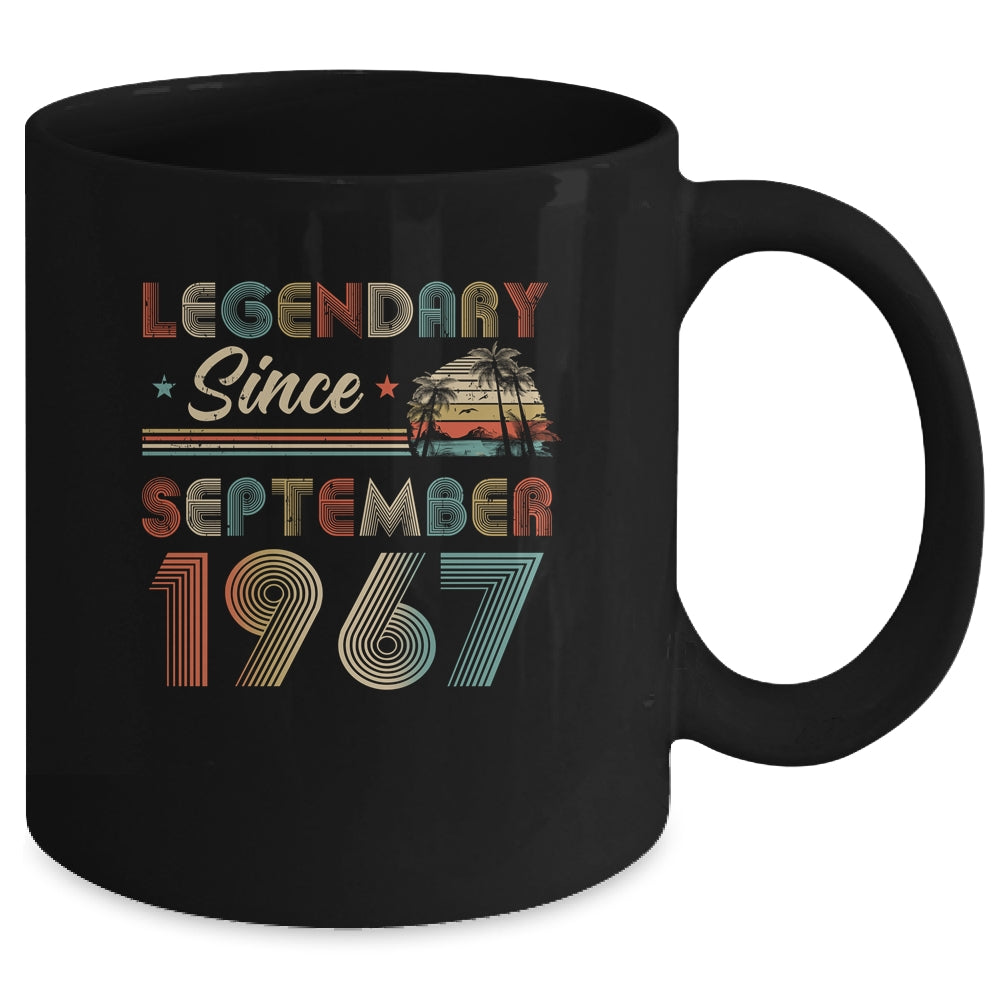 55th Birthday 55 Years Old Legendary Since September 1967 Mug | siriusteestore