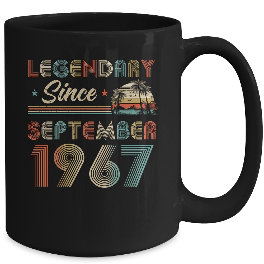 55th Birthday 55 Years Old Legendary Since September 1967 Mug | siriusteestore
