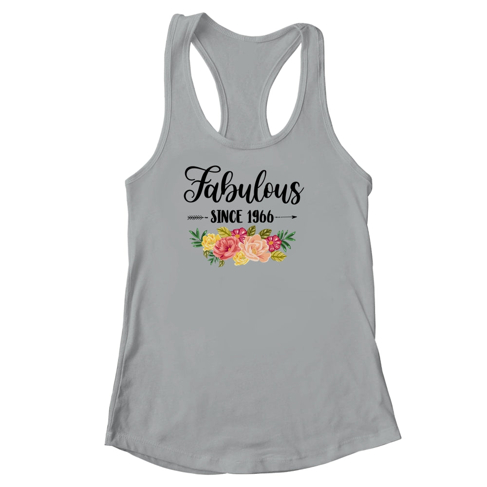 55th Birthday Gifts Women 55 Year Old Fabulous Since 1966 Shirt & Tank Top | siriusteestore