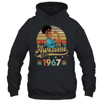 56 Year Old Awesome Since 1967 56th Birthday Black Women Shirt & Tank Top | siriusteestore