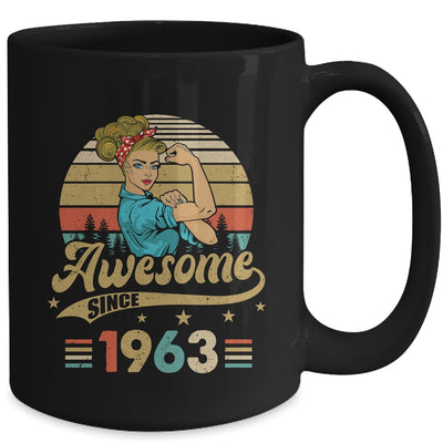 60 Year Old Awesome Since 1963 60th Birthday Women Mug | siriusteestore