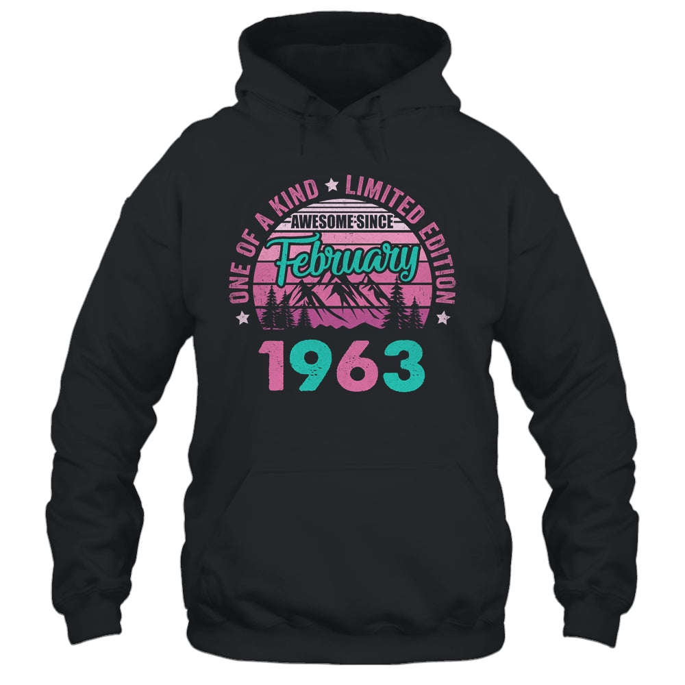 60 Years Old Awesome Since February 1963 60th Birthday Women Shirt & Tank Top | siriusteestore