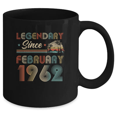 60th Birthday 60 Years Old Legendary Since February 1962 Mug | siriusteestore