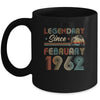 60th Birthday 60 Years Old Legendary Since February 1962 Mug | siriusteestore