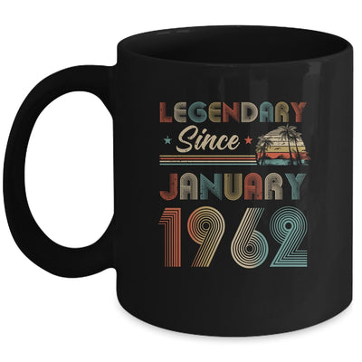 60th Birthday 60 Years Old Legendary Since January 1962 Mug | siriusteestore