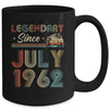 60th Birthday 60 Years Old Legendary Since July 1962 Mug | siriusteestore