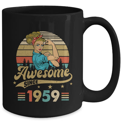 64 Year Old Awesome Since 1959 64th Birthday Women Mug | siriusteestore