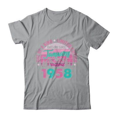 65 Years Old Awesome Since January 1958 65th Birthday Women Shirt & Tank Top | siriusteestore
