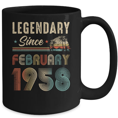 65 Years Old Legendary Since February 1958 65th Birthday Mug | siriusteestore
