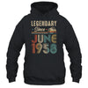 65 Years Old Legendary Since June 1958 65th Birthday Shirt & Hoodie | siriusteestore