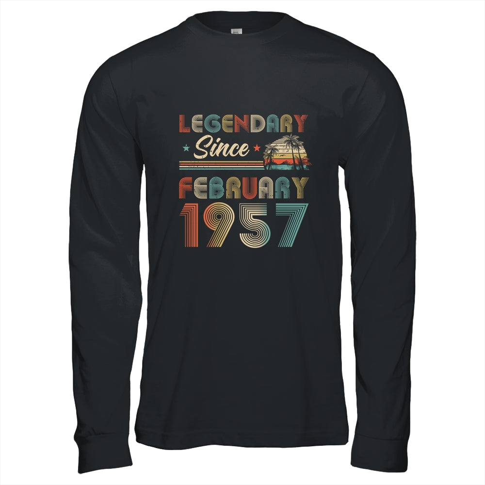 65th Birthday 65 Years Old Legendary Since February 1957 Shirt & Hoodie | siriusteestore