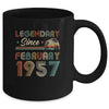 65th Birthday 65 Years Old Legendary Since February 1957 Mug | siriusteestore