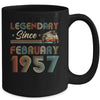 65th Birthday 65 Years Old Legendary Since February 1957 Mug | siriusteestore