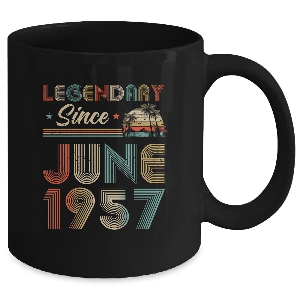 65th Birthday 65 Years Old Legendary Since June 1957 Mug | siriusteestore