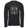 65th Birthday 65 Years Old Legendary Since October 1957 Shirt & Hoodie | siriusteestore