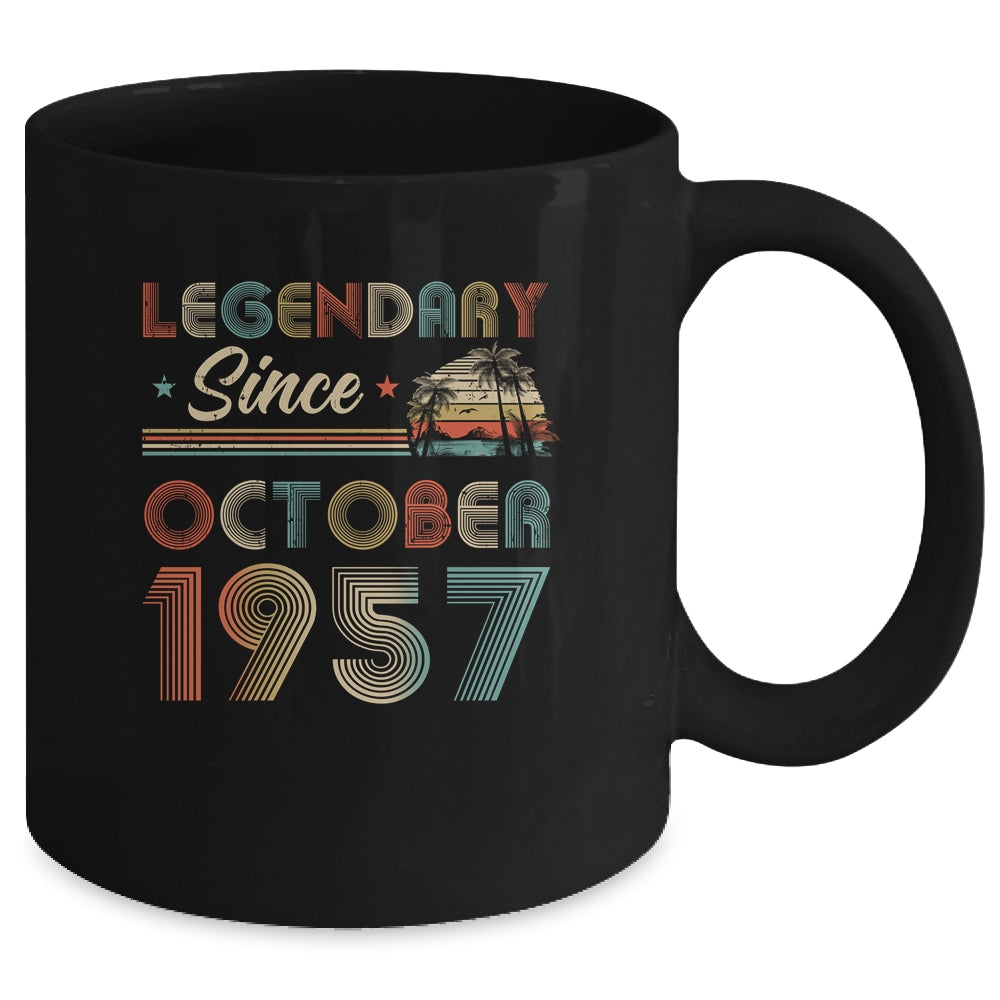 65th Birthday 65 Years Old Legendary Since October 1957 Mug | siriusteestore