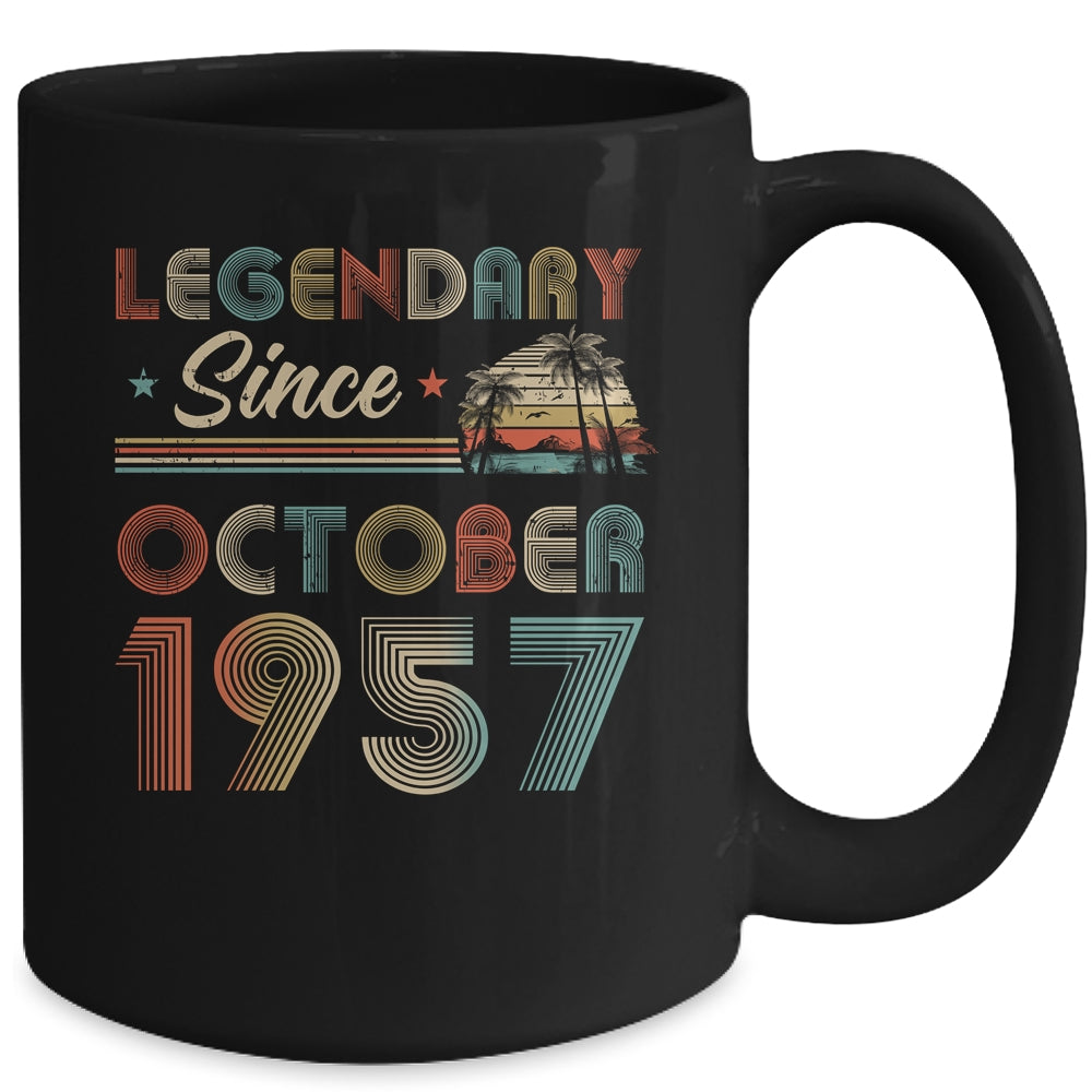 65th Birthday 65 Years Old Legendary Since October 1957 Mug | siriusteestore