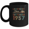 65th Birthday 65 Years Old Legendary Since September 1957 Mug | siriusteestore