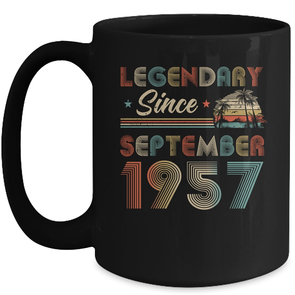 65th Birthday 65 Years Old Legendary Since September 1957 Mug | siriusteestore